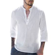 Tiene un diseño muy elegante y atractivo. Camisas Hibote Camisa Hombre Blusa Suelta Casual Transpirable Top De Manga Larga Camisas Cuello Alto De Color Solido Blusas De Trabajo M L Xl 2xl 3xl 4xl Ropa Fullcirclefibres Com
