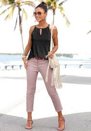 Fresh produce extra large blue arwen stripe cotton beach. Skinny Leg Cropped Pants Mauve Size 16 In 2021 Casual Summer Outfits For Women Summer Work Outfits Casual Summer Outfits