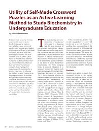 It covers the basic concepts of gears, gear trains, the mechanics of rigid bodies, and graphical and analytical kinematic analyses of planar mechanisms. Pdf Utility Of Self Made Crossword Puzzle As An Active Learning Tool In Undergraduate Education In Biochemistry