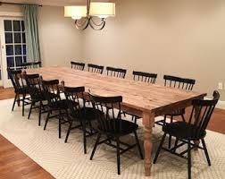 The modern dining room table comes in different shapes: Large Dining Table Etsy