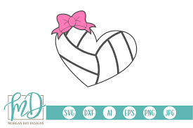Search for volleyball ball in these categories. Volleyball Heart Graphic By Morgan Day Designs Creative Fabrica