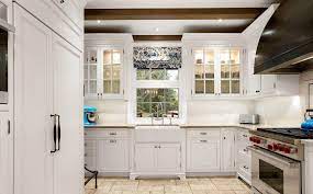 This white shaker kitchen feels open, airy, and maintains a sense of visual consistency throughout. Farmhouse Kitchen Sink Ideas Designs Pictures