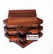 Here are the materials needed to make the mini pallet coaster: Hashcart Coasters For Drinks Hot Cold Wooden Coaster Sets Dining Tea Coffee Table Decorative Cocktail Coasters In Sheesham Wood Set Of 5 4x4 Inch Brown Hashcart Coaster S 4x4 6 Brown Buy Online At Best Price In