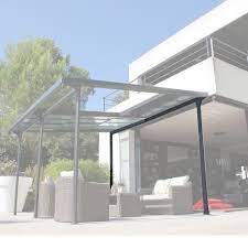 Pergola aluminium 4x3 toit polycarbonate. Bilayer Marked React Tonnelle En Aluminium Anthracite Et Polycarbonate Bronze 4 Palmetto2 Com