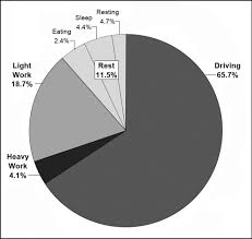 Pie Chart Proportion Of Tasks Performed During An Average