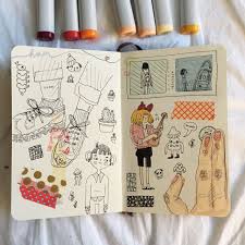 Baby Girl Sketch Book Art Journal Inspiration Book Art