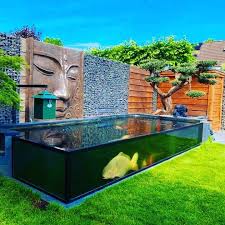 Large Outdoor Aquarium Koi Pond Design Pond Design Ponds Backyard Koi Pond Design