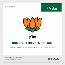 Congratulation Bjp Great Success On Gujarat Himachal Pradesh Electionresult Congratulation Bjp Electi Festival Design Indian Festivals Buddha Image