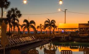 We were on the top 2nd level, no at night the garden was lit with lanterns, and there was a fire pit. St Pete Beach Florida Hotels The Postcard Inn