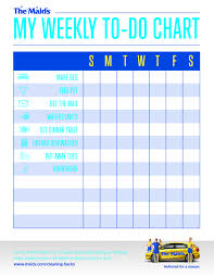 Easy To Use Simple Weekly Chore Chart For Kids From The