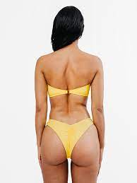 What makes the brazilian people unique. Morena Brazilian Cut Bikini Bottom Gelb Nachhaltige Bademode