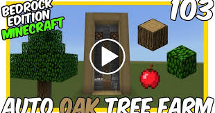 Automatic Oak Tree Farm Minecraft Bedrock Edition Mcpe Minecraft Farm Oak Tree Farms Minecraft Blueprints This farm is semi automatic. automatic oak tree farm minecraft