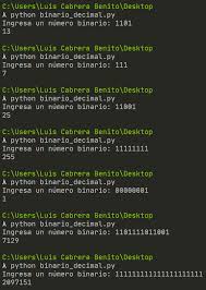 Sumar binarios es muy parecido a sumar decimales, con la única diferencia que en la suma binaria sólo se. Python Convertir Binario A Decimal Parzibyte S Blog