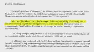 Refers to situations in which outside c. Kare 11 Investigates Walz Letters Reveal Fight For Critical Covid 19 Supplies Kare11 Com