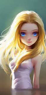 Cheerful little girl tasting chocolate chip cookies. 1440x2960 Cute Little Blonde Girl Blue Eyes Digital Art Samsung Galaxy Note 9 8 S9 S8 S8 Qhd Hd 4k Wallpapers Images Backgrounds Photos And Pictures