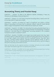 We would like to show you a description here but the site won't allow us. Accounting Theory And Practice Free Essay Example