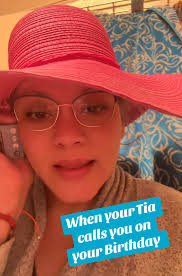 Tia Says Happy Birthday Coughing