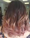 Ombre Brown Hair With Pink Tips