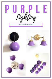 Purple Lighting Made By Sazerac Stitches Includes Purple Pendant Lights Purple Chandeliers Purple Wall Sco Purple Lighting Purple Ceiling Purple Chandelier