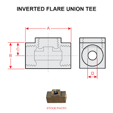 702x2 Weatherhead Inverted Flare Union Tee Univair Aircraft Corporation
