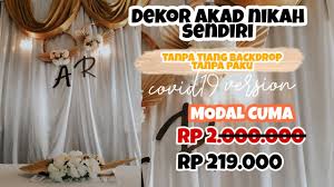 Backdrop lamaran sederhana buatan sendiri. Membuat Backdrop Akad Nikah Sendiri Rustic Low Budget Youtube