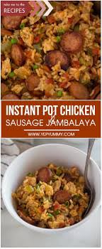 Instant Pot Chicken And Sausage Jambalaya Recipe Chicken And Sausage Jambalaya Instant Pot Dinner Recipes Jambalaya Recipe Instant Pot