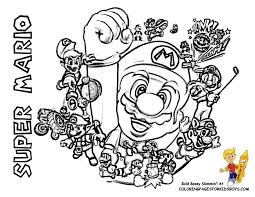 It's time for you to color mario and his friends: Mario Bros Coloring Super Mario Bros Free Coloring Pages Coloring Home