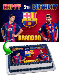Fc Barcelona Lionel Messi Leo Messi Luis Suarez Edible Image Cake Topper Party Personalized 1 4 Sheet Amazon Com Grocery Gourmet Food (i just wish i could speak their language :p ). fc barcelona lionel messi leo messi luis suarez edible image cake topper party personalized 1 4 sheet