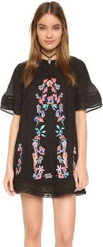 Shopbop Com Free People Perfectly Victorian Embroidered Mini Dress Free People Mini Dress Mini Black Dress Mini Dress