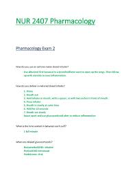 Nur2407 Nur 2407 Pharmacology Exam 2 Latest 2021 2022 Rasmussen In 2021 Pharmacology Exam Nursing Exam