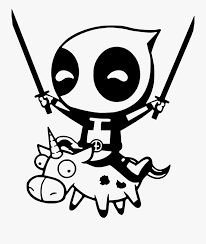 Search through 52518 colorings, dot to dots, tutorials and silhouettes. Deadpool Unicorn Decal Free Transparent Clipart Clipartkey