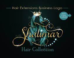 Hair Extension Logo Design Wig Logo Design Luxury Hair Etsy