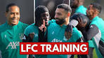 Liverpool FC Training - ft. Salah, Isak, Van Dijk ahead of ... - YouTube