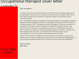 Occupational Therapist Cover Letter