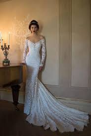 Trumpet Mermaid Long Sleeves Lace Backless Wedding Dress Wedding Dress Long Sleeve Wedding Dress Sleeves Berta Wedding Dress
