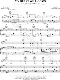 Este sencillo ha tenido una tremenda acogida, llegando. Celine Dion My Heart Will Go On Sheet Music In E Major Transposable Download Print Sheet Music Music Piano Sheet Music