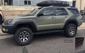 Matte Black American Flag Decal 4runner Vintage Style Toyota Sr5 4runner For 2003 2009 4th Gen Graphic Decal Sticker 3m In 2020 4runner Toyota 4th Gen 4runner