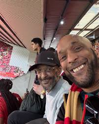 With my brother Darrin @thisisanfield for the game against Southampton COYR  @lfc_tv__ @petermcdowall_tv