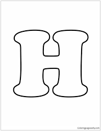 Find more h coloring page pictures from. Bubble Letter H Coloring Pages Alphabet Coloring Pages Coloring Pages For Kids And Adults