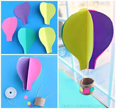 Spinnende Heissluftballon Handwerks Schablone 3d Kinder Blog Mobile Basteln Mit Kindern Kinderbasteleien Kinder Basteln Einfach