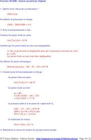 Asynchrone présente un glissement par rapport à la vitesse de synchronisme. 10 Exercices Corriges D Electrotechnique Sur Le Moteur Asynchrone Pdf Free Download