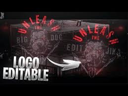 Wear your favorite wwe superstar! Wwe Roman Reigns Unleash The Big Dog Logo Editable Psd Y Partes By Jika Youtube