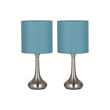 Unlike overhead lighting, lamps promote a comforting glow and give each room a unique design vibe. Haitral Modern Table Lamps Bedside Desk Lamps Unique Nightstand Lamps With Fabric Lamp Shade And Metal Base For Bedroom Living Room Office College Dorm Den Light Blue Ht Btl07 2bu Pricepulse