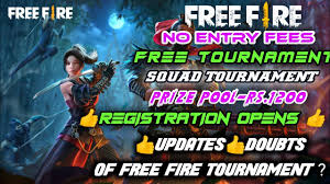 Free fire open 2020 grand finale, where the squad with the highest. Free Fire Squad Tournament No Entry Fees Doubts And Updates Prize Pool Rs 1200 Registration Opens Youtube