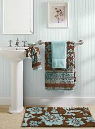 Read ideas, writings & ramblings about the world of home and garden d'cor below. Gift An Instant Bathroom Makeover With Stunning Jacquard Patterned Towels Better Homes And Garde Brown Bathroom Decor Brown Bathroom Blue Bathroom Accessories