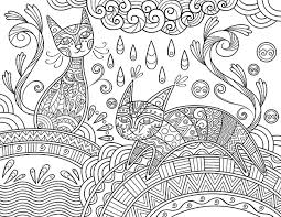 Cat coloring page free adult coloring pages cool coloring pages mandala coloring pages animal coloring pages printable coloring pages coloring sheets creative haven coloring books dover publications. Printable Whimsical Cat Adult Coloring Page