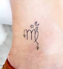 It's the ideal size to seize people's attention and bedazzle them. A Starry Virgo Symbol Tattoo For Women By Moth Tattoo Unique Virgo Tattoos From Zodiac Memes