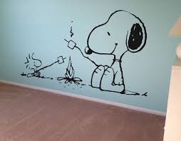 Snoopy Murals On Walls Snoopy Peanuts Wall Decal Vinyl Wall Decor Kids Wall Art Nursery Decal Snoopy Nursery Art Wall Kids Wall Vinyl Decor