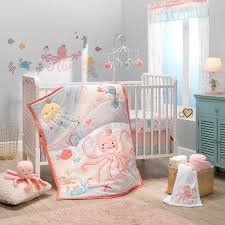 Choose from our diverse selection of round crib bedding sets, which include a comforter, bumper, sheet, and crib skirts. Bedtime Originals Ocean Mist 3 Piece Pink Gray Yellow Baby Crib Bedding Set Overstock 30240909