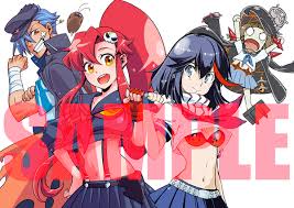 Kill La Kill And Tengen Toppa Gurren Lagann Team Up For A Special Crossover Art Sgcafe Gurren Lagann Kill La Kill Kill La Kill Art